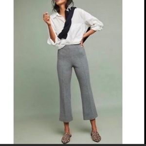 Cartonnier X ANTHROPOLOGIE Double-Knit Cropper Flare Pants